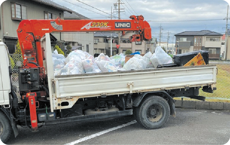 2tトラックロングによる回収事例